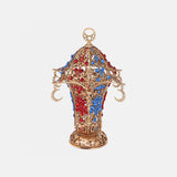 Ramadan Lantern - Multi-Colored - Crystal Studded - Large