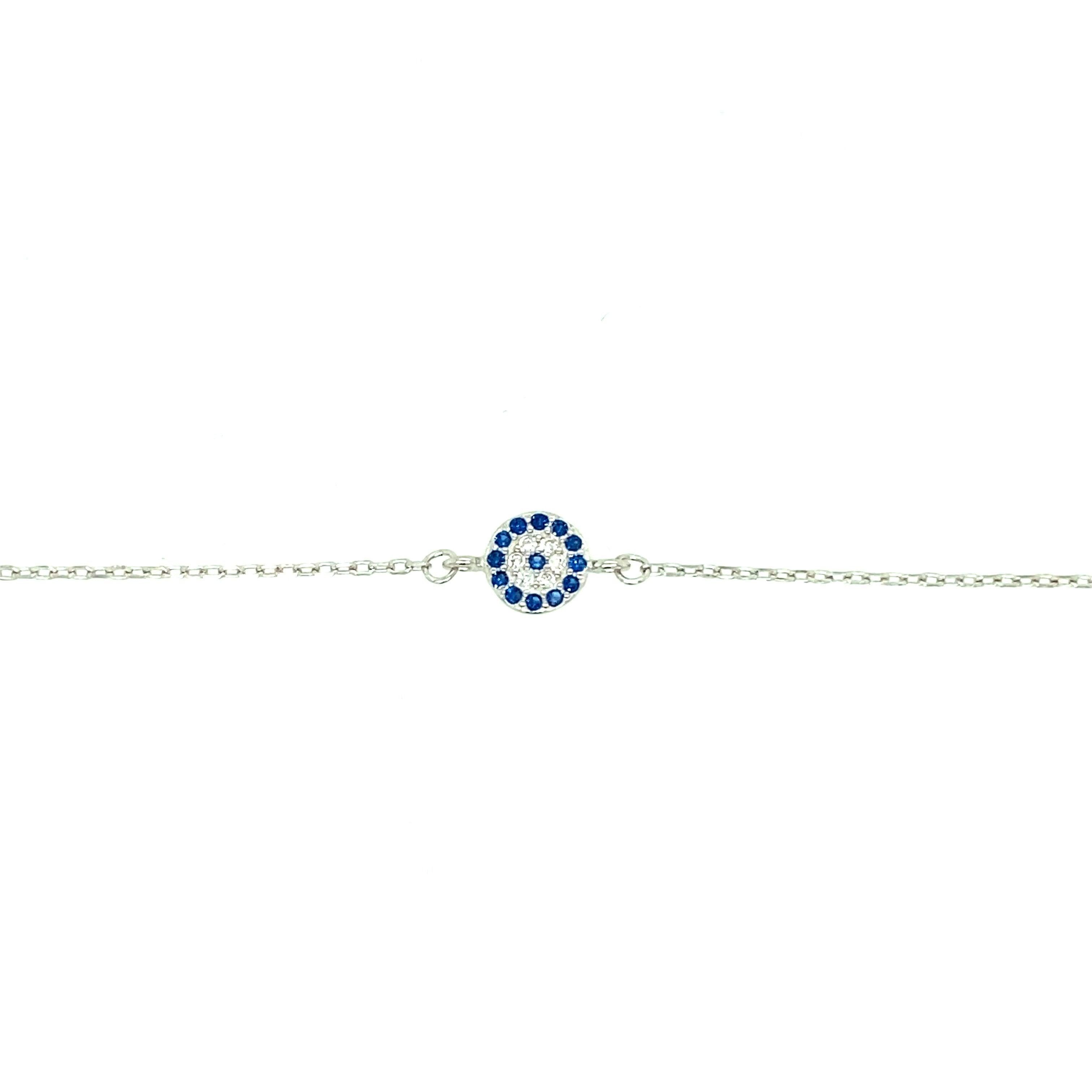 Bracelet b1480-s - 925 Sterling Silver - Asfour Crystal