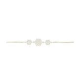 Asfour Crystal 925 Sterling Silver Star Bracelet
