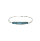 Asfour Crystal 925 Sterling Silver  Circle Bracelet