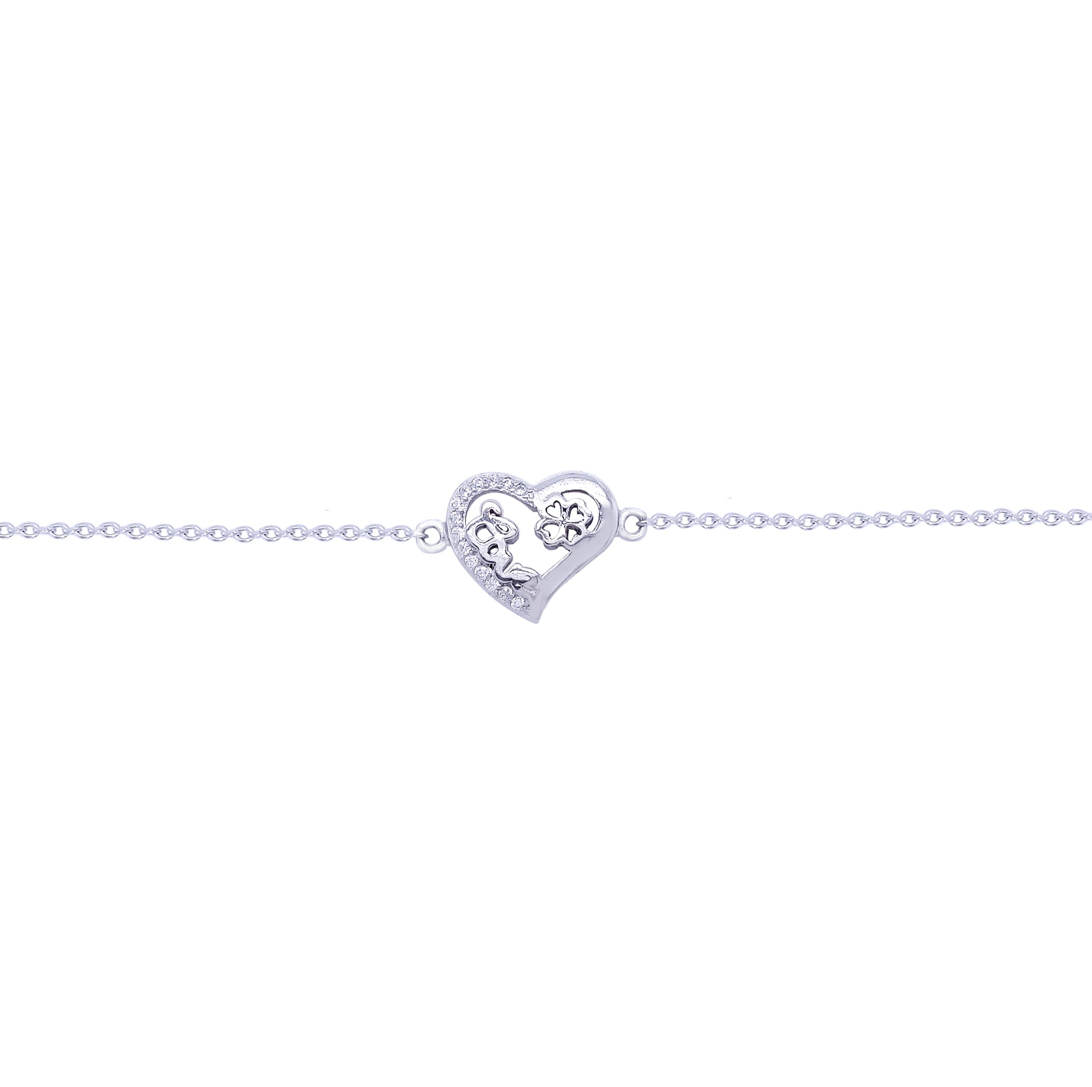 Asfour Sterling Silver 925 Chain With Pear-shaped Pendant