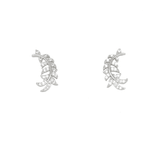 Asfour rounded Zircon Stone Silver 925 Earring - ER0170