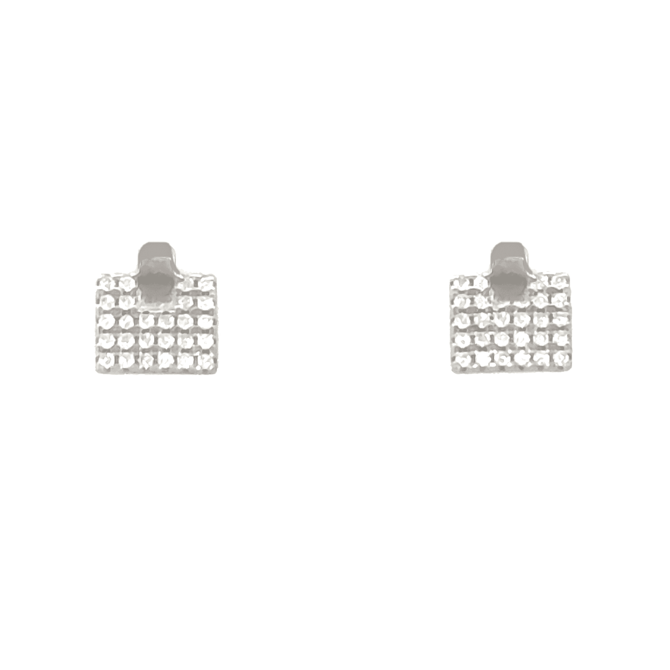 Asfour rounded Zircon Stone Silver 925 Earring - ER0177