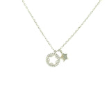 Necklace n1493 - 925 Sterling Silver - Asfour Crystal