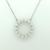 Necklace n1538 - 925 Sterling Silver - Asfour Crystal