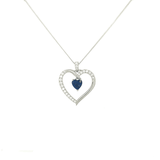 Asfour Heart Necklace in 925 Sterling Silver