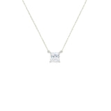 Asfour Crystal Necklaces With Clear Zircon NK0037-Silver