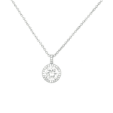 Asfour rounded Zircon Stone Silver 925 Necklace - NR0040