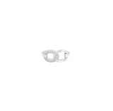 Asfour Oval Ring In 925 Sterling Silver